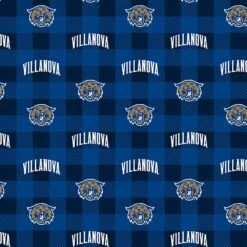 Sykel Enterprises-Villanova University Fleece Fabric-Villanova Wildcats Buffalo Plaid Fleece Blanket Fabric-Sold By The Yard -Michaels Shop 368606453897696 2