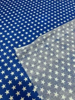 1 Yard Star Print Poly Cotton Fabric 60" Wide Soft & Durable For Apparel & Crafts Royal/White 6 1 Yard Star Print Poly Cotton Fabric 60" Wide Soft & Durable For Apparel & Crafts Royal/White -Michaels Shop 37470155974064 3