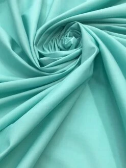 1 Yard Lavender Poly Cotton Broadcloth Fabric For Dresses Crafts Uniforms And Home Sewing 58/60″ Width Aqua