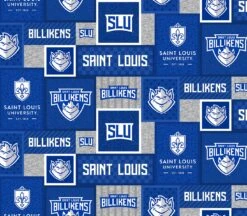 Sykel Enterprises-Saint Louis University Fleece Fabric-Saint Louis Bilikens College Patch Fleece Blanket Fabric-Sold By The Yard -Michaels Shop 406120552143328 2