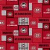 Sykel Enterprises-St. Cloud State University Fleece Fabric-St. Cloud Huskies College Patch Fleece Blanket Fabric-Sold By The Yard -Michaels Shop 406120816863712