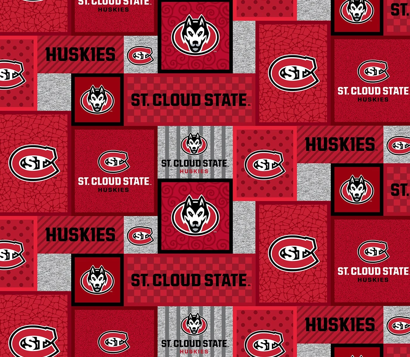 Sykel Enterprises-St. Cloud State University Fleece Fabric-St. Cloud Huskies College Patch Fleece Blanket Fabric-Sold by the yard Sykel Enterprises-St. Cloud State University Fleece Fabric-St. Cloud Huskies College Patch Fleece Blanket Fabric-Sold By The Yard -Michaels Shop 406120816863712