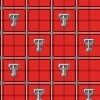 Sykel Enterprises-Texas Tech University Flannel Fabric-Texas Tech Red Raiders Plaid Cotton Flannel Fabric -Michaels Shop 406120828114400