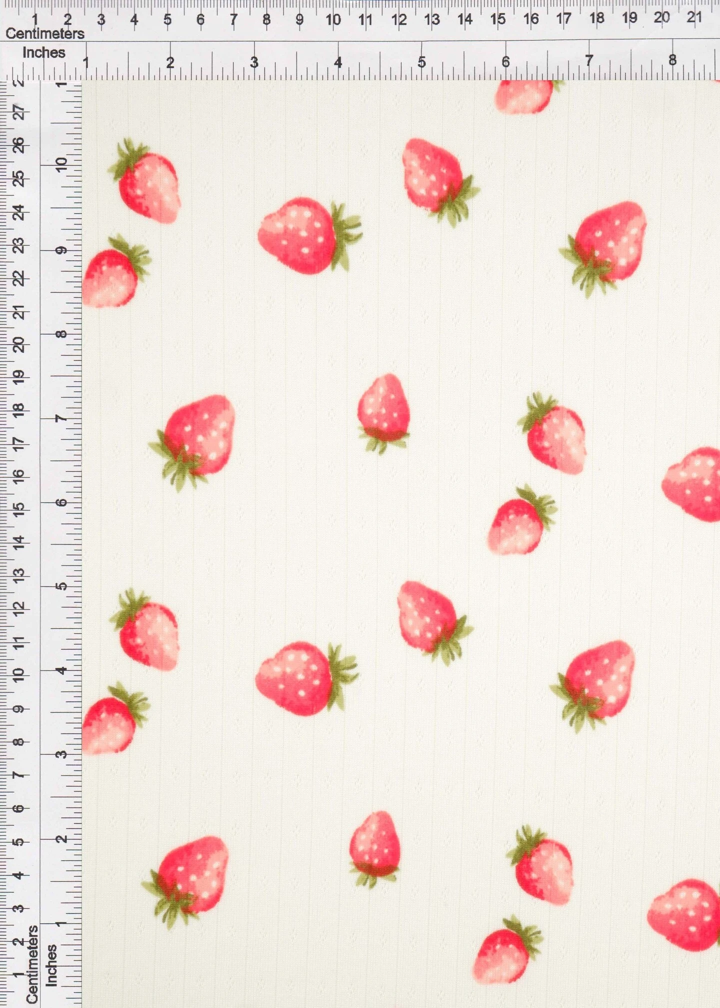 1 Yard 93% Polyester 7% Spandex Cotton-Style Pointelle Strawberry Print Fabric 58/60" Width PINK 1 Yard 93% Polyester 7% Spandex Cotton-Style Pointelle Strawberry Print Fabric 58/60" Width PINK -Michaels Shop 4116928219824 1
