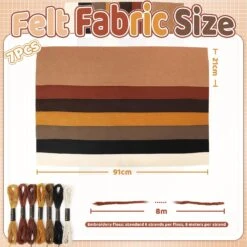 Felt Fabric Sheets: ZAIONE 7 Rolls 8''x35'' Felt Sheets Assorted Colors 1.4mm Thick Felt Fabric Roll For DIY Crafts Sewing Squares Nonwoven Patchwork -Michaels Shop 43227511019568