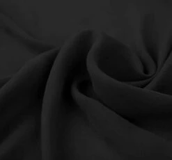 1 Yard Elegant Lightweight Wool Dobby Black Fabric 58/60" Wide Apparel & Craft