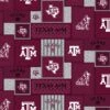 Sykel Enterprises-Texas A&M Fleece Fabric-Texas A And M Aggies College Patch Fleece Blanket Fabric-Sold By The Yard 1 Sykel Enterprises-Texas A&M Fleece Fabric-Texas A And M Aggies College Patch Fleece Blanket Fabric-Sold By The Yard -Michaels Shop 43602114144736