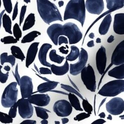 Various Fabrics By The Yard Or Fat Quarter Navy Floral Watercolor Blue Vintage Custom Printed Fabric By Spoonflower 8 Various Fabrics By The Yard Or Fat Quarter Navy Floral Watercolor Blue Vintage Custom Printed Fabric By Spoonflower -Michaels Shop 458920826505