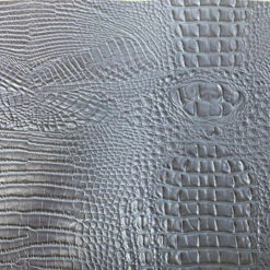 1 Yard 3D Embossed Gator Faux Leather Vinyl Fabric Durable Upholstery Handbags 56" Width Dark Charcoal Gray -Michaels Shop 4611743989360550832 1