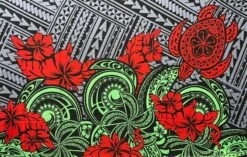 Multicolor Polynesian Tattoo Polyester Sarong 72" L X 45" W Gray -Michaels Shop 469152441402288 1