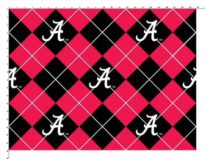 Sykel Enterprises-University of Alabama Fleece Fabric-Alabama Crimson Tide Argyle Fleece Blanket Fabric-Sold by the yard Sykel Enterprises-University Of Alabama Fleece Fabric-Alabama Crimson Tide Argyle Fleece Blanket Fabric-Sold By The Yard -Michaels Shop 472673395788256