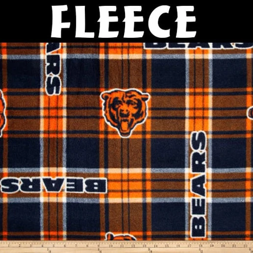 Licensed NFL Chicago Bears Plaid Fleece 6411-D Fabric by the Yard Licensed NFL Chicago Bears Plaid Fleece 6411-D Fabric By The Yard -Michaels Shop 475870316541488 1