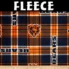 Licensed NFL Chicago Bears Plaid Fleece 6411-D Fabric By The Yard -Michaels Shop 475870316541488