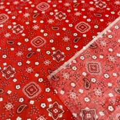 1 Yard Bandana Print Poly Cotton Fabric 58" Red 9 1 Yard Bandana Print Poly Cotton Fabric 58" Red -Michaels Shop 494678138824112 1