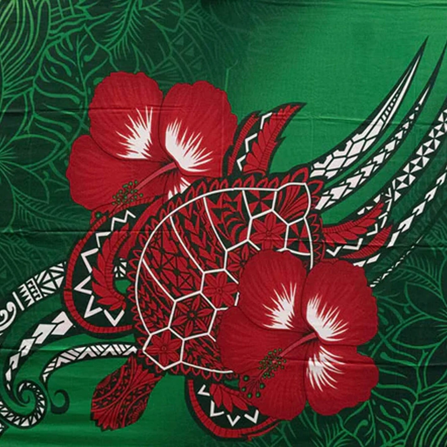 Hibiscus Turtle Tribal Assortment Polyester Sarong 72" L x 45" W Green Hibiscus Turtle Tribal Assortment Polyester Sarong 72" L X 45" W Green -Michaels Shop 50047176680368 1