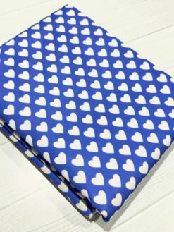 Periwinkle Hearts Lux Bonded Poly/Nylon