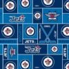 Sykel Enterprises NHL Team Fleece Blanket Fabric-Winnipeg Jets Geometric Fleece Fabric -Michaels Shop 523535251424272