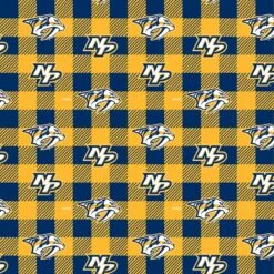 Sykel Enterprises NHL Team Fleece Blanket Fabric-Nashville Predators Buffalo Plaid Fleece Fabric -Michaels Shop 523536501326864 2