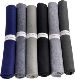 FabricLA Craft Felt Rolls 6 Pieces - 12" X 18" Inches Assorted Color Non-Woven Soft Felt Material - Acrylic Felt Roll For DIY Craftwork, Sewing And Patchwork - Colorful Grays -Michaels Shop 536438444896 1