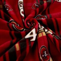 Licensed NFL San Francisco 49ers Plaid Fleece 70405 Fabric By The Yard -Michaels Shop 539084455491120 2
