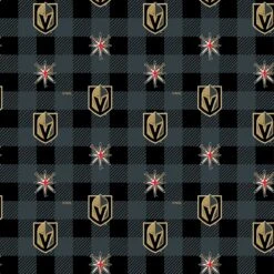 Sykel Enterprises NHL Team Fleece Blanket Fabric-Las Vegas Golden Knights Buffalo Plaid Fleece Fabric -Michaels Shop 551408825811984 2