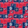 Sykel Enterprises NHL Team Fleece Blanket Fabric-Columbus Blue Jackets Geometric Fleece Fabric -Michaels Shop 551409052304400