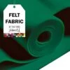 FabricLA Acrylic Felt Fabric - 72" Inch Wide 1.6mm Thick Felt By The Yard - Use Soft Felt Sheets For Sewing, Cushion, And Padding, DIY Arts & Crafts (1 Yard, Kelly Green)