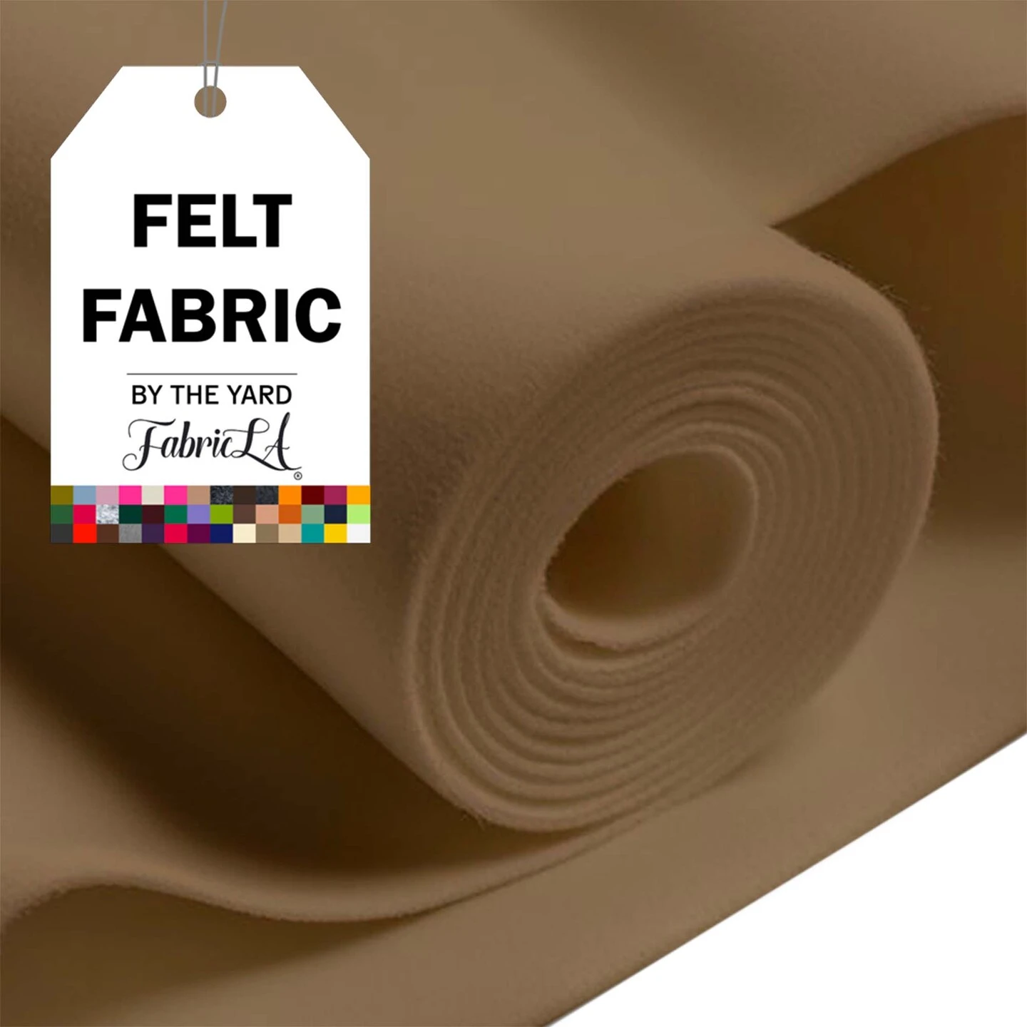 FabricLA Acrylic Felt Fabric - 72" Inch Wide 1.6mm Thick Felt by The Yard - Use Soft Felt Sheets for Sewing, Cushion, and Padding, DIY Arts & Crafts (1 Yard, Sandy) FabricLA Acrylic Felt Fabric - 72" Inch Wide 1.6mm Thick Felt By The Yard - Use Soft Felt Sheets For Sewing, Cushion, And Padding, DIY Arts & Crafts (1 Yard, Sandy) -Michaels Shop 556918710351056 2