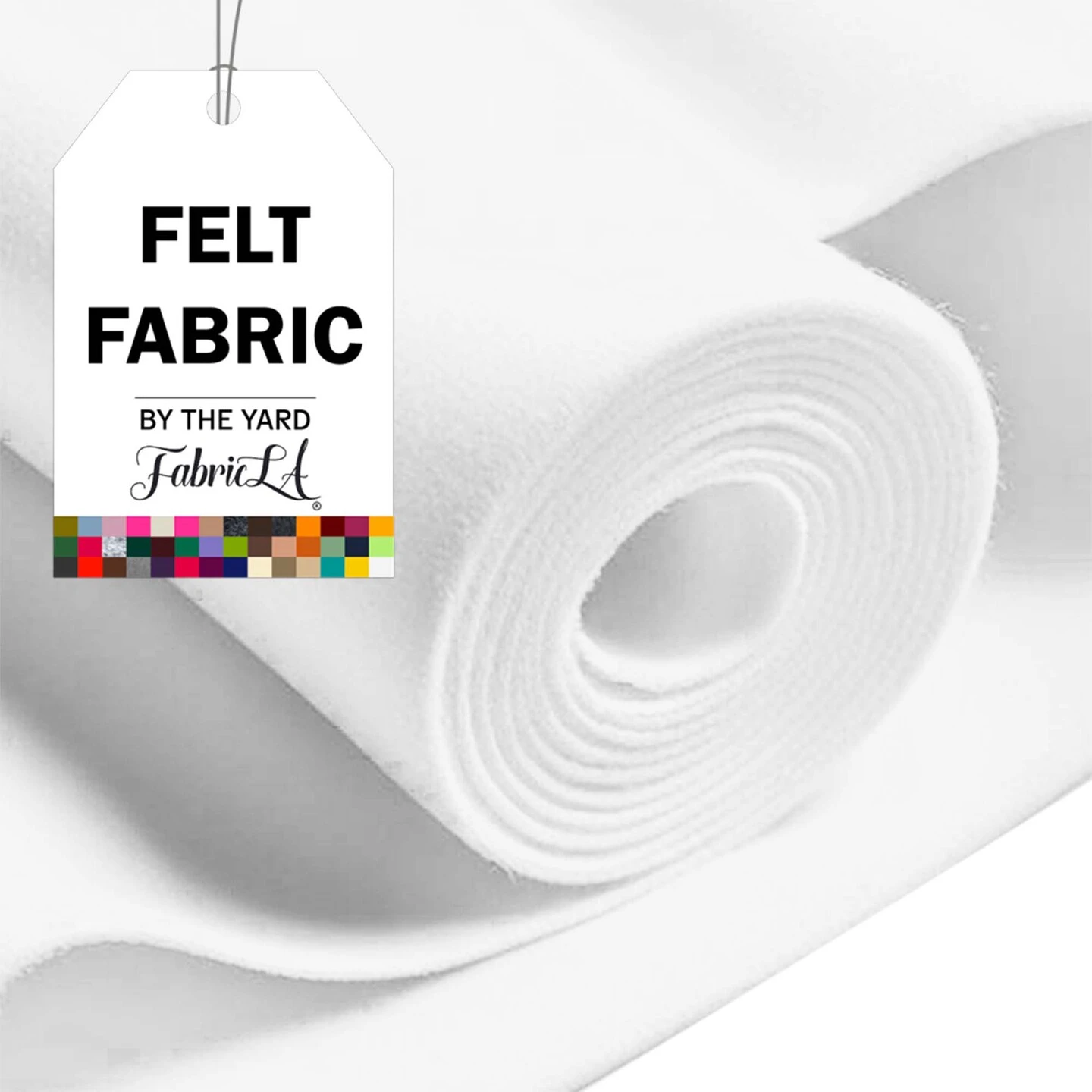 FabricLA Acrylic Felt Fabric - 72" Inch Wide 1.6mm Thick Felt by The Yard - Use Soft Felt Sheets for Sewing, Cushion, and Padding, DIY Arts & Crafts (5 Yards, White) FabricLA Acrylic Felt Fabric - 72" Inch Wide 1.6mm Thick Felt By The Yard - Use Soft Felt Sheets For Sewing, Cushion, And Padding, DIY Arts & Crafts (5 Yards, White) -Michaels Shop 556918896473296 2