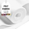 FabricLA Acrylic Felt Fabric - 72" Inch Wide 1.6mm Thick Felt By The Yard - Use Soft Felt Sheets For Sewing, Cushion, And Padding, DIY Arts & Crafts (3 Yards, White) 1 FabricLA Acrylic Felt Fabric - 72" Inch Wide 1.6mm Thick Felt By The Yard - Use Soft Felt Sheets For Sewing, Cushion, And Padding, DIY Arts & Crafts (3 Yards, White) -Michaels Shop 556918915347664