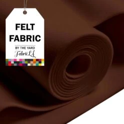 FabricLA Craft Felt Fabric - 72" Inch Wide & 1.6mm Thick Non-Stiff Felt Fabric By The Yard - Use This Soft Felt Roll For Crafts - Felt Material Pack - Camel, 4 Continuous Yards