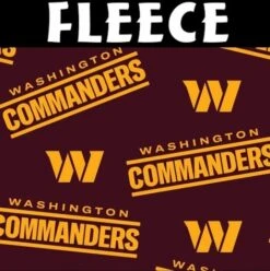 NFL Washington Commanders Fleece 70531-D Licensed Fabric By The Yard