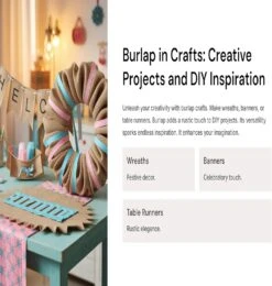 Natural Burlap Fabric Roll | Wide Jute Cloth For Arts & Crafts | FabricLA -Michaels Shop 561549368110640