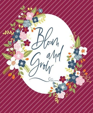 Bloom and Grow Panel 35x43 inch Floral Burgundy Cotton Fabric by Riley Blake Bloom And Grow Panel 35x43 Inch Floral Burgundy Cotton Fabric By Riley Blake -Michaels Shop 574451413529
