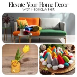 FabricLA Acrylic Felt Fabric - 72" Inch Wide 1.6mm Thick Felt By The Yard - Use Soft Felt Sheets For Sewing, Cushion, And Padding, DIY Arts & Crafts (5 Yards, White) 6 FabricLA Acrylic Felt Fabric - 72" Inch Wide 1.6mm Thick Felt By The Yard - Use Soft Felt Sheets For Sewing, Cushion, And Padding, DIY Arts & Crafts (5 Yards, White) -Michaels Shop 576940486946600144