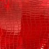 1 Yard Chrome Mirror Reflective Vinyl Fabric For Handbags Upholstery Crafts Wallets 54 Inch Width Red