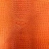 1 Yard 3D Embossed Gator Vinyl Fabric Faux Alligator Upholstery Craft Material Durable 56" Width Orange