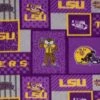 Sykel Enterprises-Louisiana State University Fleece Fabric-LSU Tigers College Patch Fleece Blanket Fabric-Sold By The Yard 2 Sykel Enterprises-Louisiana State University Fleece Fabric-LSU Tigers College Patch Fleece Blanket Fabric-Sold By The Yard -Michaels Shop 61755187685856