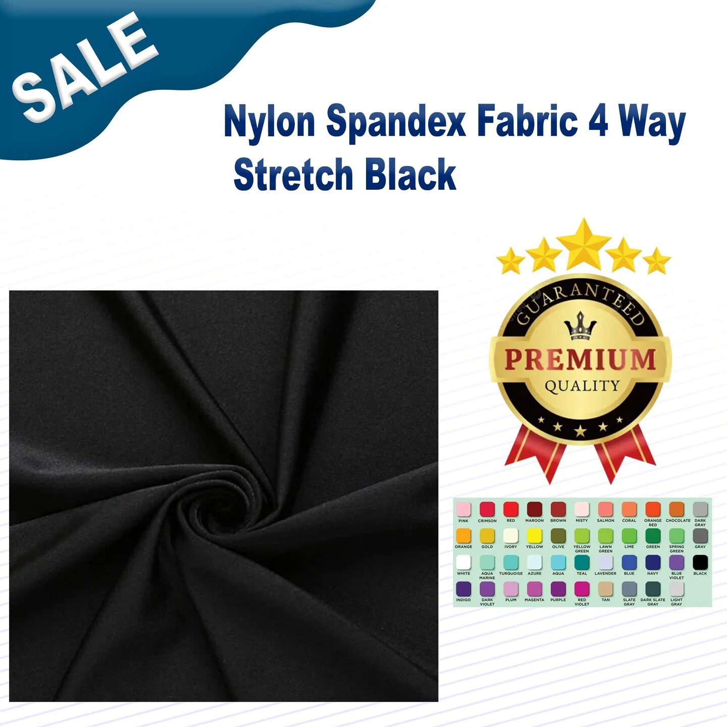 Nylon Spandex Fabric 4 Way Stretch Black Nylon Spandex Fabric 4 Way Stretch Black -Michaels Shop 66664202020144 1