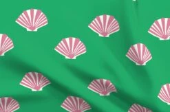 Various Fabrics By The Yard Or Fat Quarter Nautical Preppy Seashell Coastal Stripes Beach Shells Ocean Under The Sea Custom Printed Fabric By Spoonflower -Michaels Shop 6917816448016372640