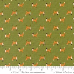 Fox Trot In Fern (48394 19) | Woodland Wonder | Gingiber | Moda