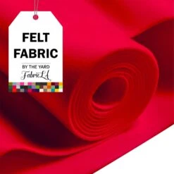 FabricLA Acrylic Felt Fabric - 72" Inch Wide 1.6mm Thick Felt By The Yard - Use Soft Felt Sheets For Sewing, Cushion, And Padding, DIY Arts & Crafts (1 Yard, Red) -Michaels Shop 71448374629584 2