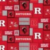 Licensed NCAA Rutgers University Patch Fleece RUTL-1177 Fabric By The Yard -Michaels Shop 73418686761392