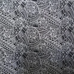 1 Yard Traditional Polynesian Tattoo Hibiscus Design Fabric, 100% Polyester Foil, 36in L X 60in W Black/Silver 5 1 Yard Traditional Polynesian Tattoo Hibiscus Design Fabric, 100% Polyester Foil, 36in L X 60in W Black/Silver -Michaels Shop 74653633254320 1